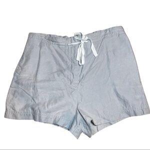 WILFRED with linen lightweight gray shorts w/ elastic and drawstring waist